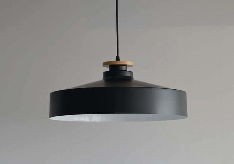 Solvéra Hanglamp – Metalen & Houten Design, Scandinavisch, Verstelbaar Snoer