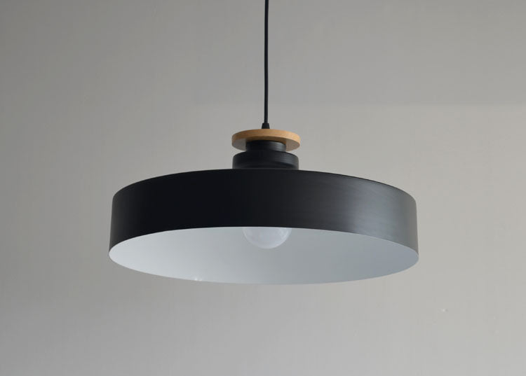 Solvéra Hanglamp – Metalen & Houten Design, Scandinavisch, Verstelbaar Snoer
