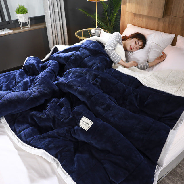 Cozivelle – Luxe pluche deken warm & zacht voor winterdagen