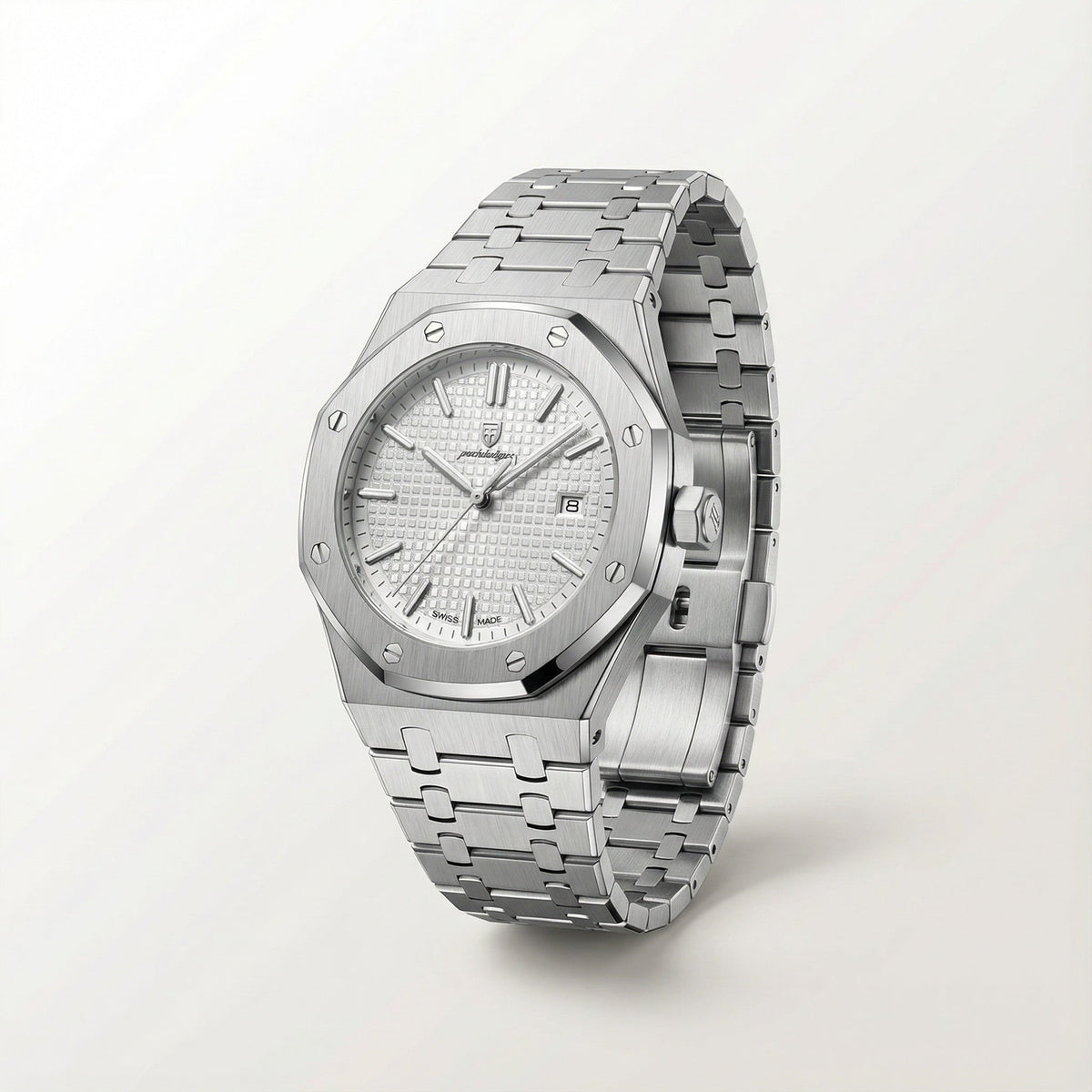 Herenhorloge – Saffierglas, Roestvrijstalen Kast & 5 ATM Waterdicht