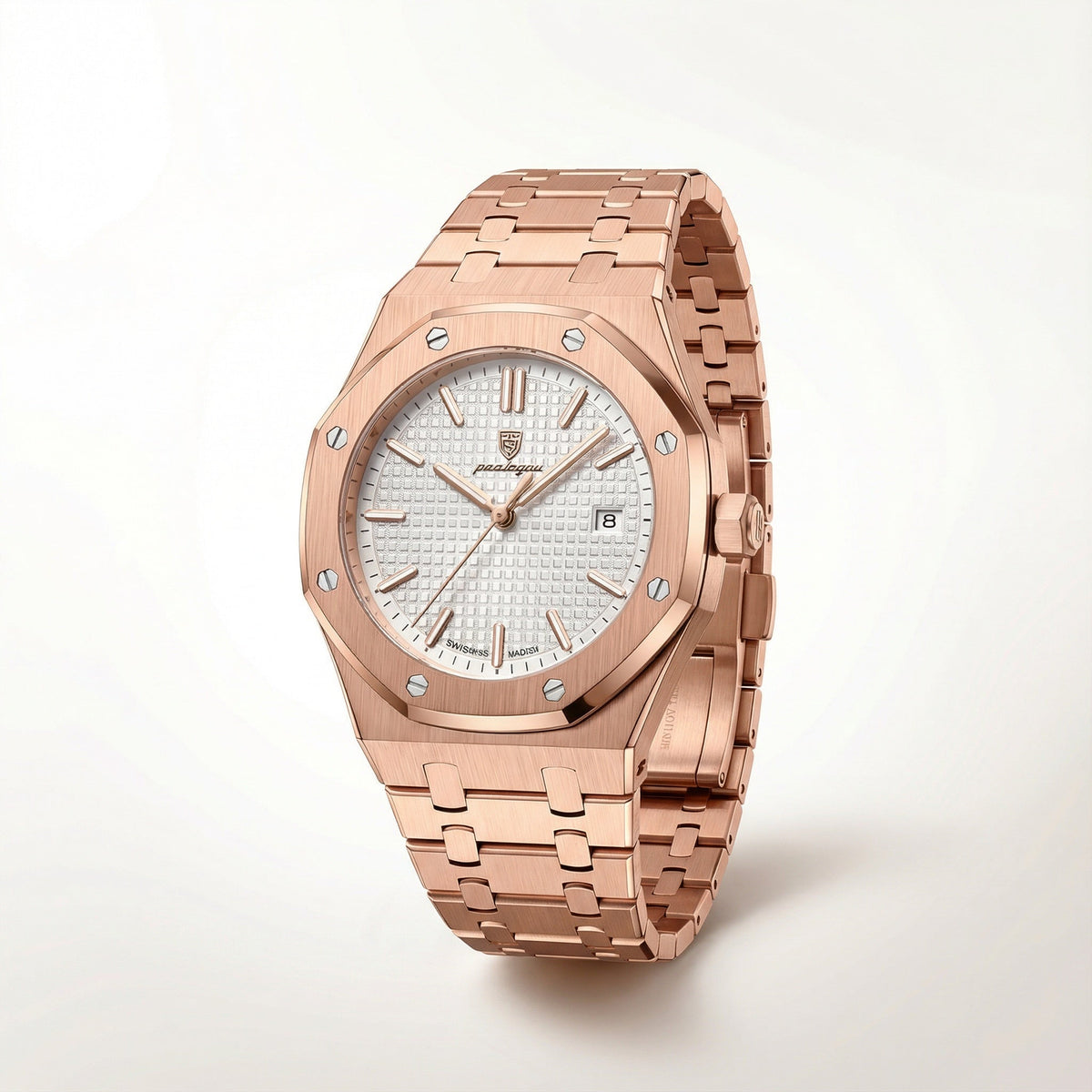 Herenhorloge – Saffierglas, Roestvrijstalen Kast & 5 ATM Waterdicht
