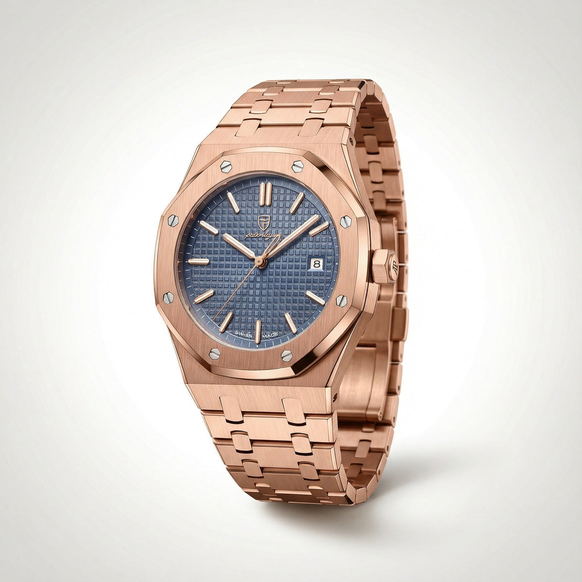 Herenhorloge – Saffierglas, Roestvrijstalen Kast & 5 ATM Waterdicht