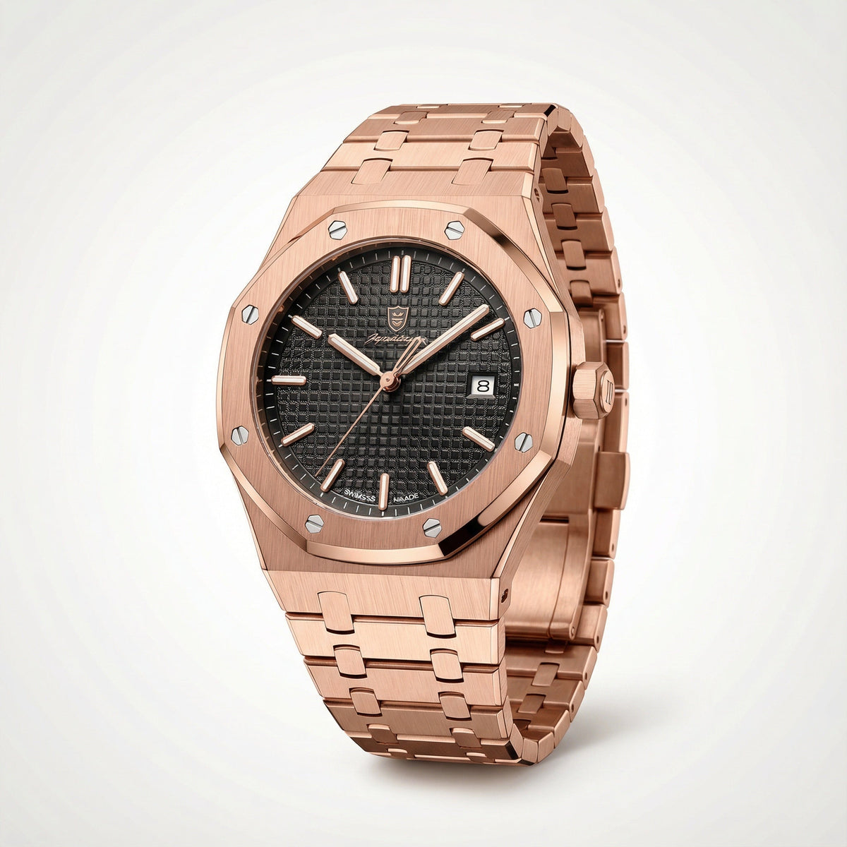 Herenhorloge – Saffierglas, Roestvrijstalen Kast & 5 ATM Waterdicht