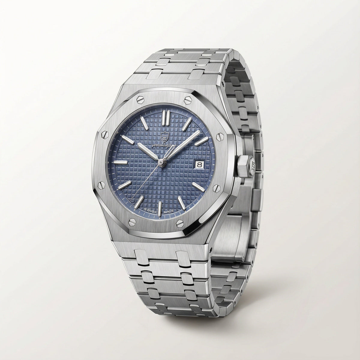 Herenhorloge – Saffierglas, Roestvrijstalen Kast & 5 ATM Waterdicht
