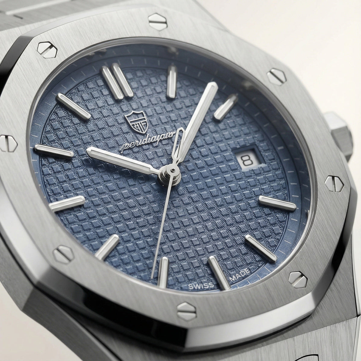 Herenhorloge – Saffierglas, Roestvrijstalen Kast & 5 ATM Waterdicht