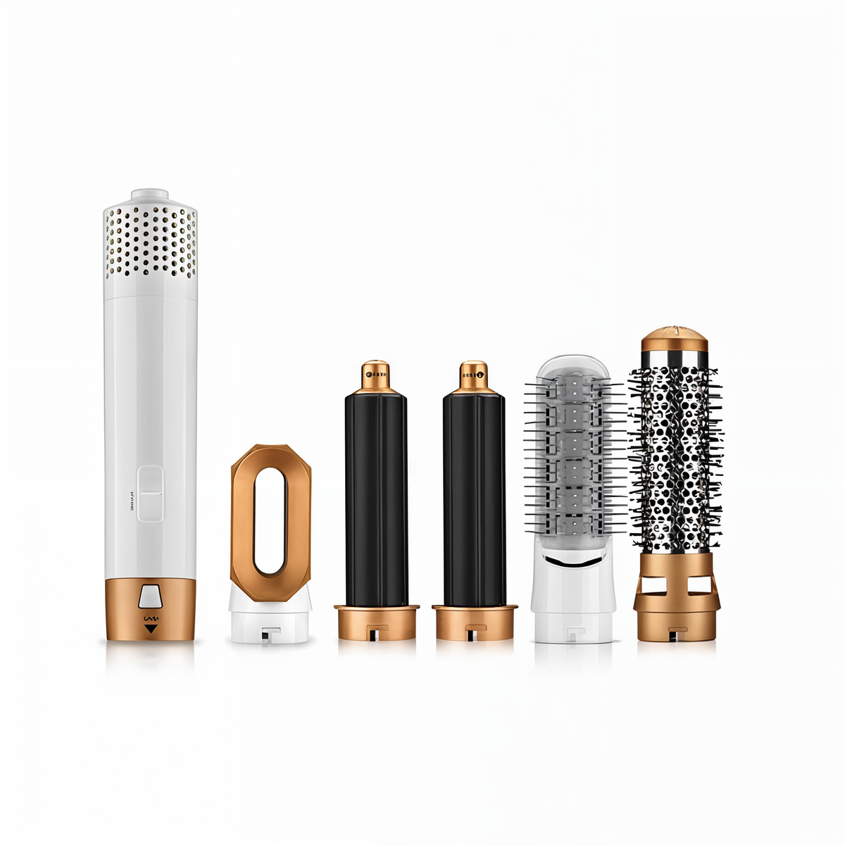 StyleMate – 5-in-1 föhnborstel met ionentechnologie & stylingopzetstukken