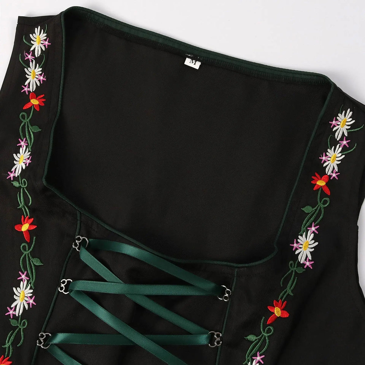 AlpenGruß – Traditioneel Dames Dirndl Groen/Zwart – Stijlvol Oktoberfest