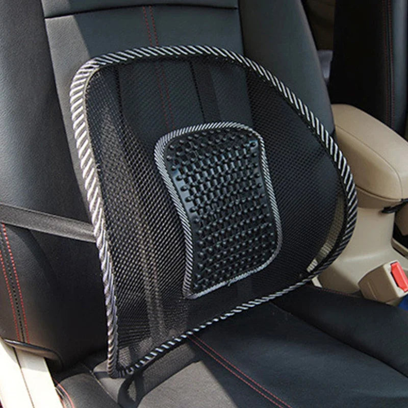 Ergonomisch Autostoel Kussen met Lumbale Ondersteuning en Massagefunctie, Zwart 2