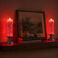 LED Glitter Candle – Flameless Candle with Swirling Glitter and a Warm Glow Tevako