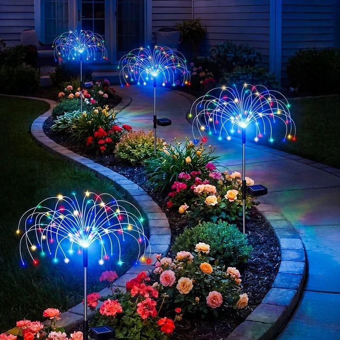 Solar Starburst Garden Stake – Wire-Free Multicolor Light from Dusk to Dawn Tevako