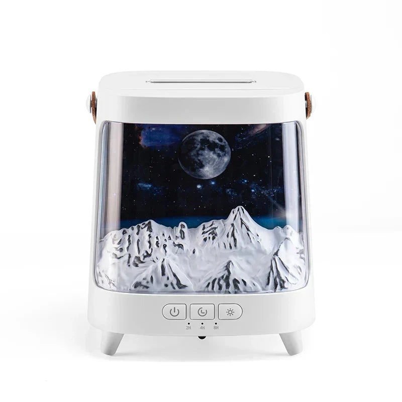 AeroGlow Galaxy Flame Diffuser – Aroma Vernevelaar met Warm Licht & Afstandsbediening