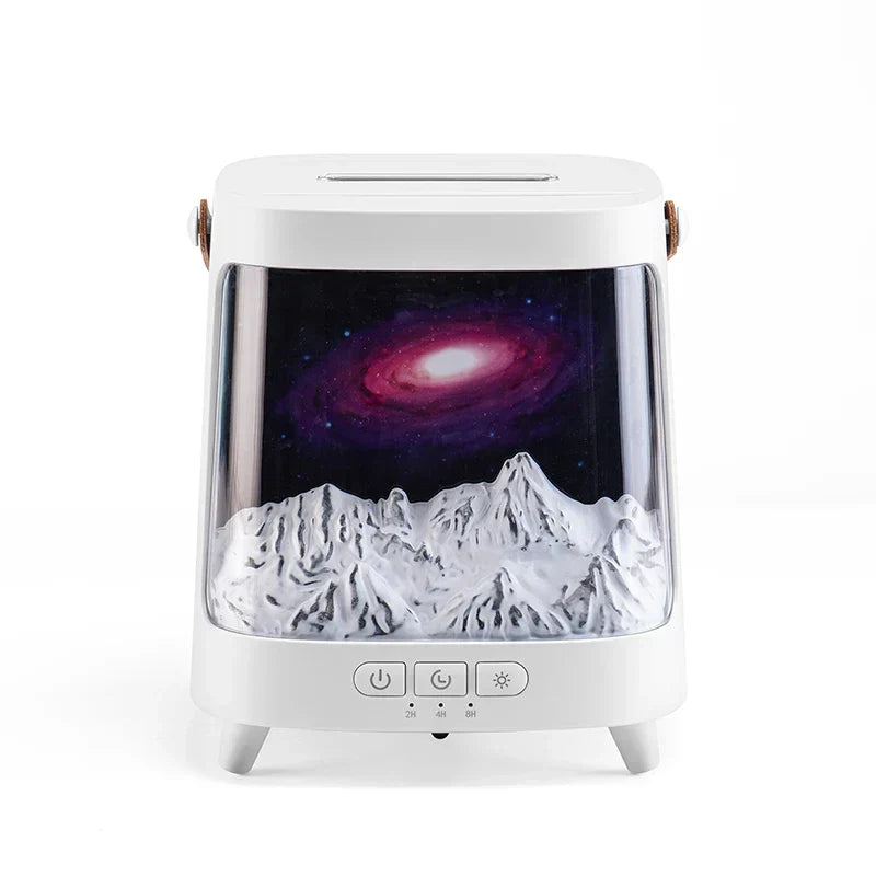 AeroGlow Galaxy Flame Diffuser – Aroma Vernevelaar met Warm Licht & Afstandsbediening