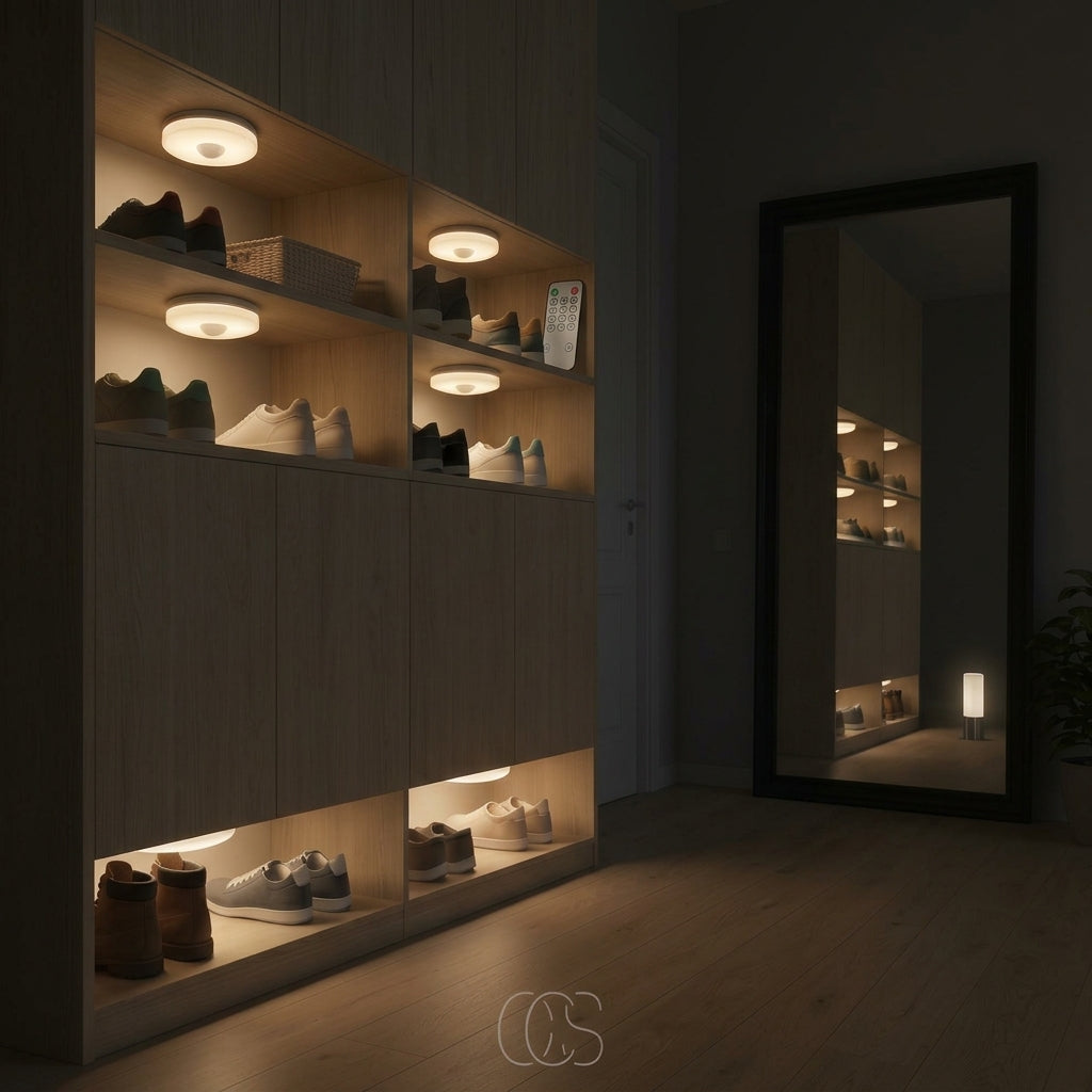 Draadloze LED Spots – Set van 3 met Bewegingssensor & Afstandsbediening Vestragear