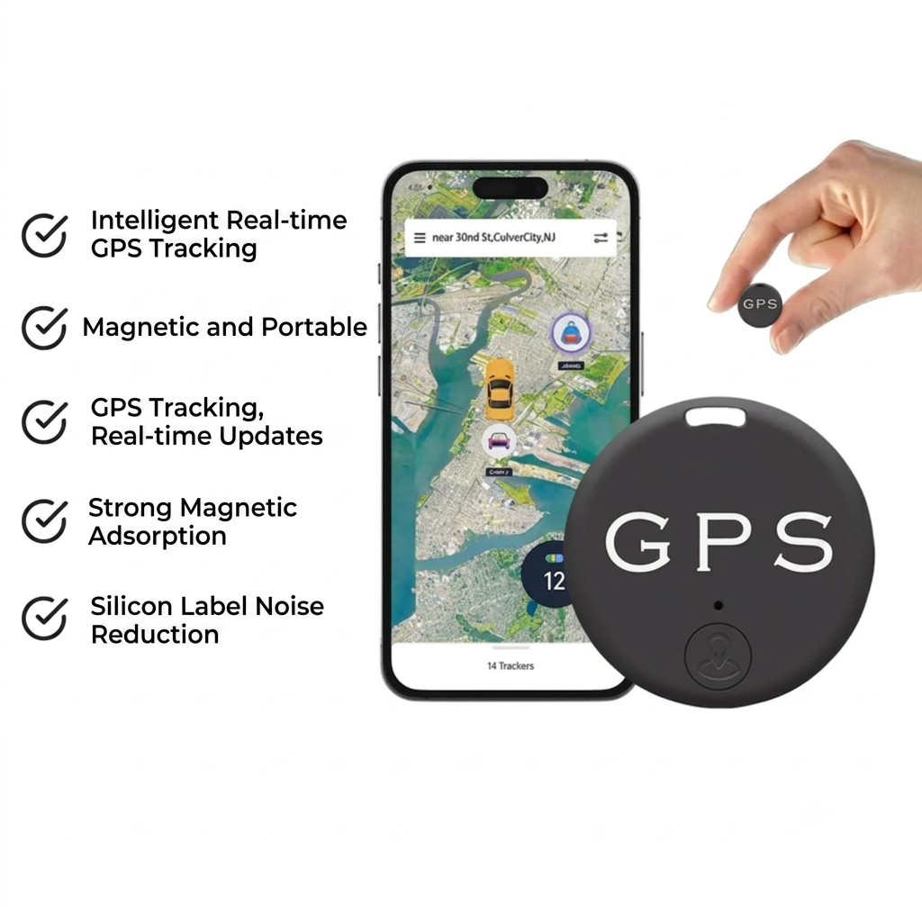 GPS Tracker – Magnetisch Design, App-Tracking & Zoekalarm Vestragear
