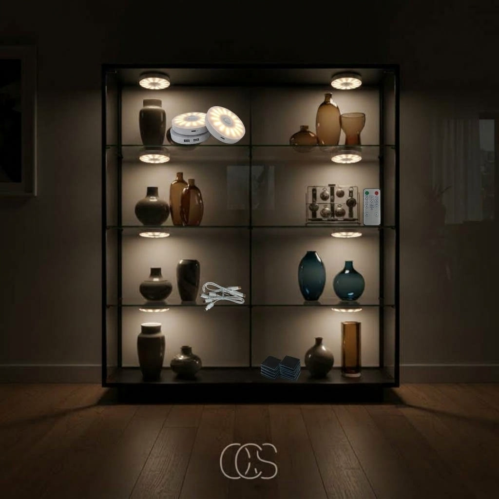 Draadloze LED Spots – Set van 3 met Bewegingssensor & Afstandsbediening Vestragear