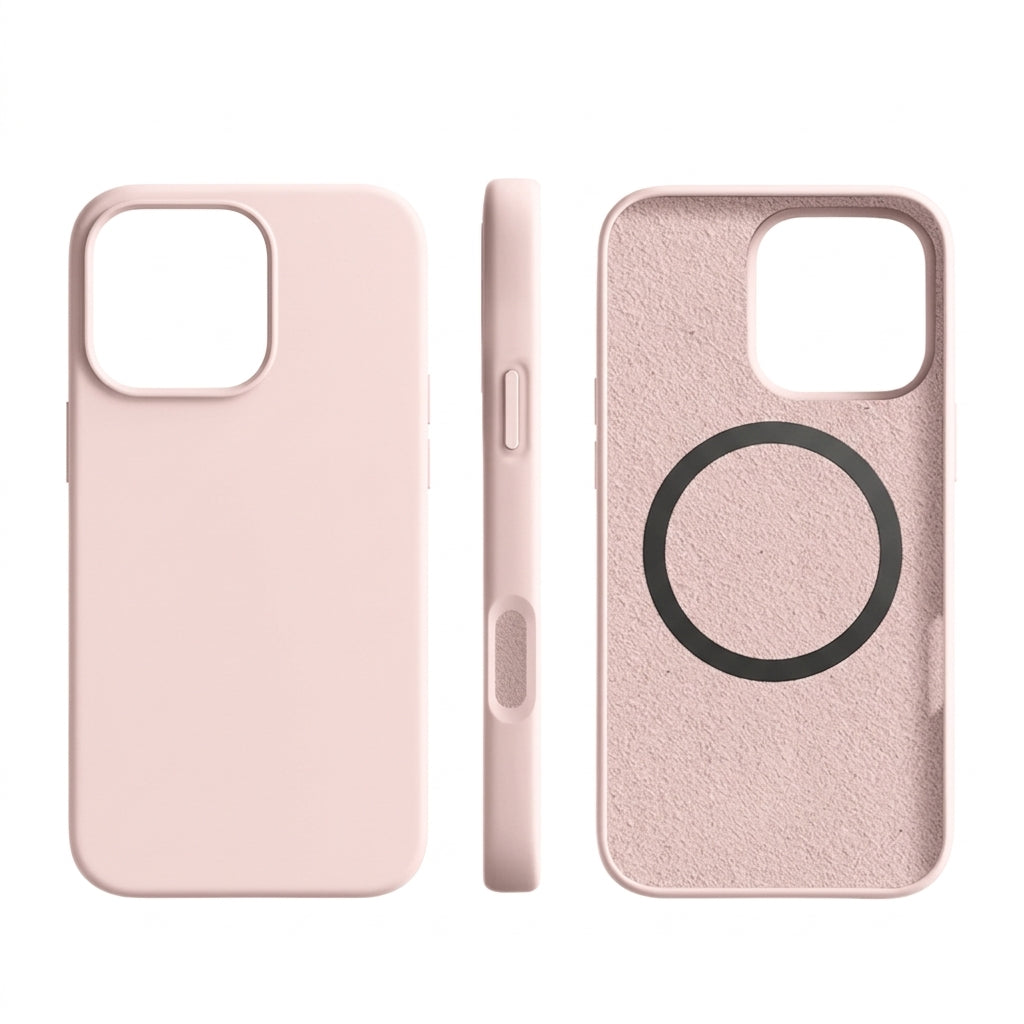 iPhone Hoesje met MagSafe – Siliconen Backcover met Zachte Grip en Magnetische Ring Vestragear