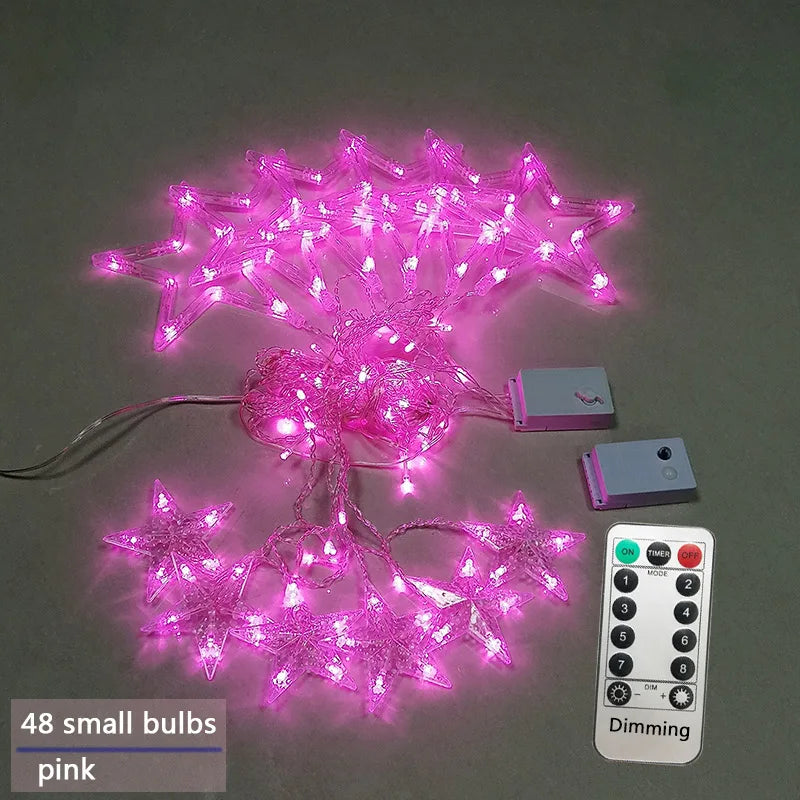 Auraly Lichtslinger – LED sterrengordijn voor binnen en buiten met meerdere lichtstanden