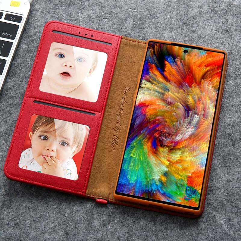 Magnetische Flip Leren Telefoon Beschermer