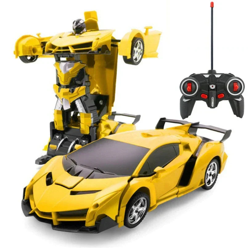 RC Transformer Auto – 2-in-1 Robot & Sportwagen met Afstandsbediening voor Kinderen