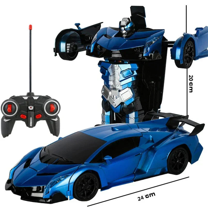 RC Transformer Auto – 2-in-1 Robot & Sportwagen met Afstandsbediening voor Kinderen