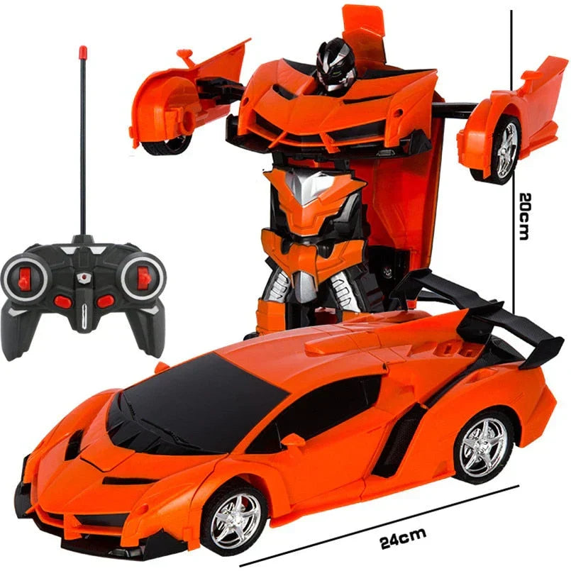 RC Transformer Auto – 2-in-1 Robot & Sportwagen met Afstandsbediening voor Kinderen