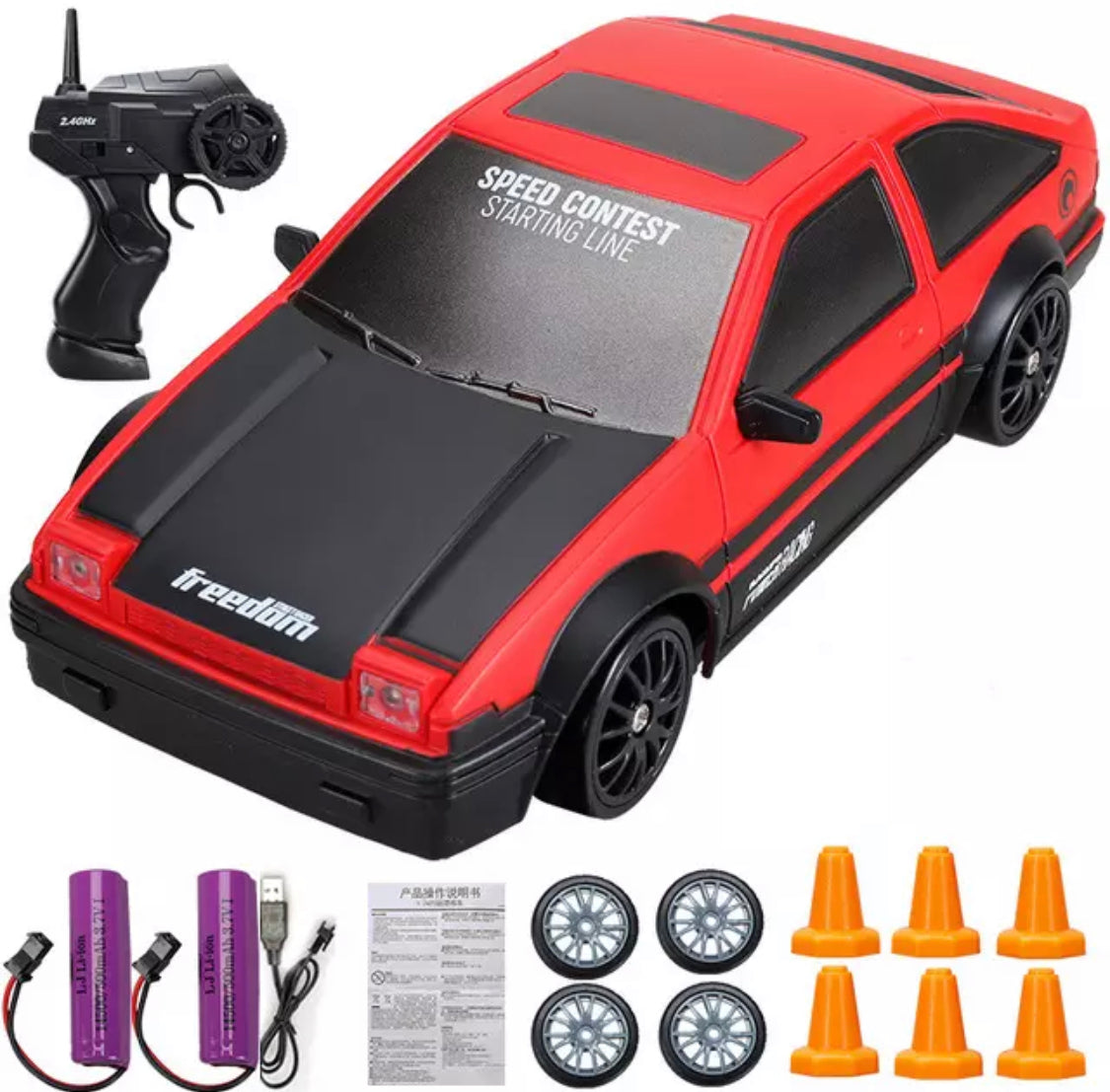 DriftX Racing Car – Elektrische RC Driftauto met Krachtige Motor en Precisiebesturing