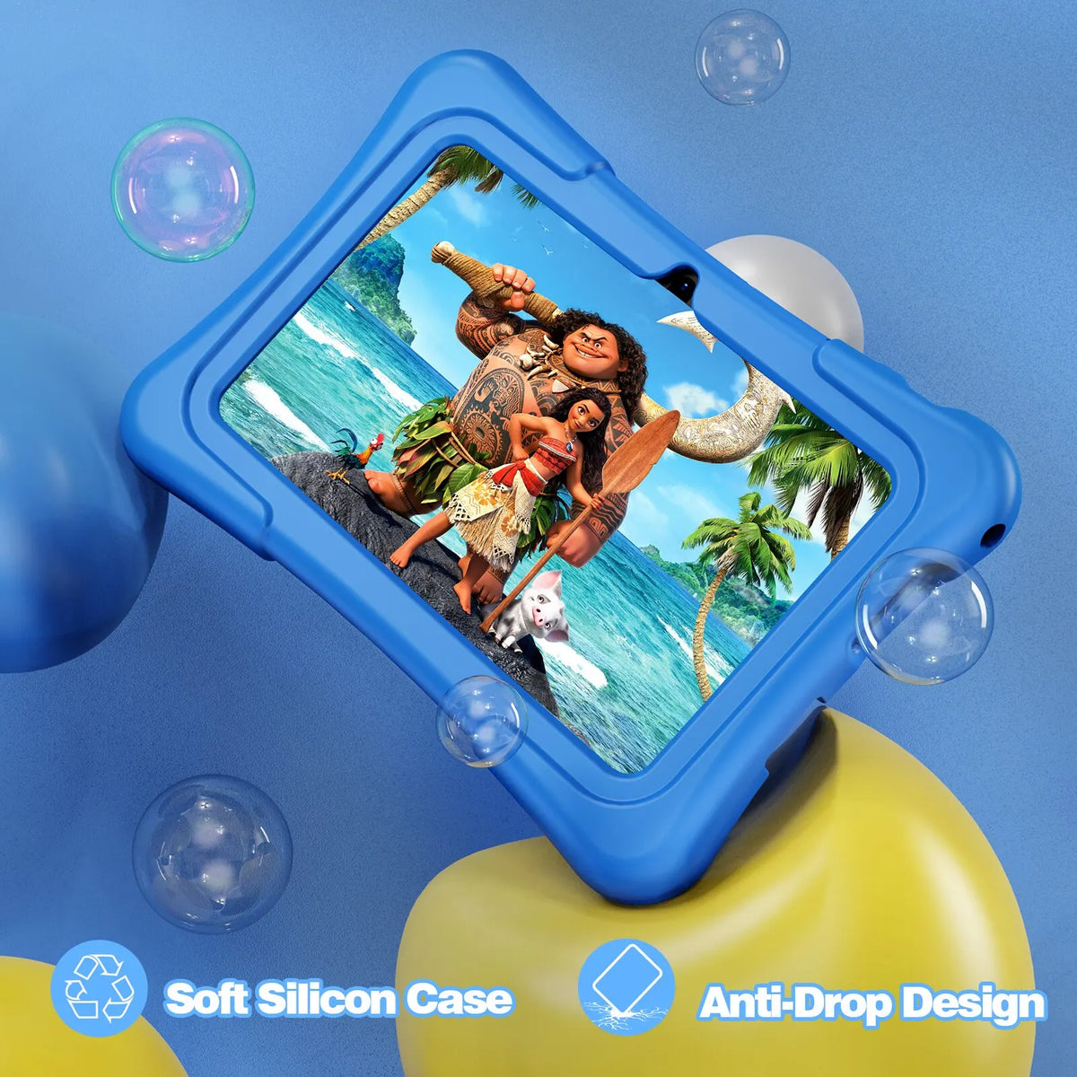 EduPlay – Kinder Tablet 7 inch Android 11, 32GB met Dualcamera & Slagvaste Beschermhoes