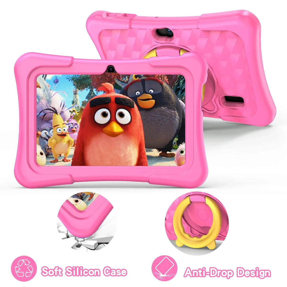 EduPlay – Kinder Tablet 7 inch Android 11, 32GB met Dualcamera & Slagvaste Beschermhoes