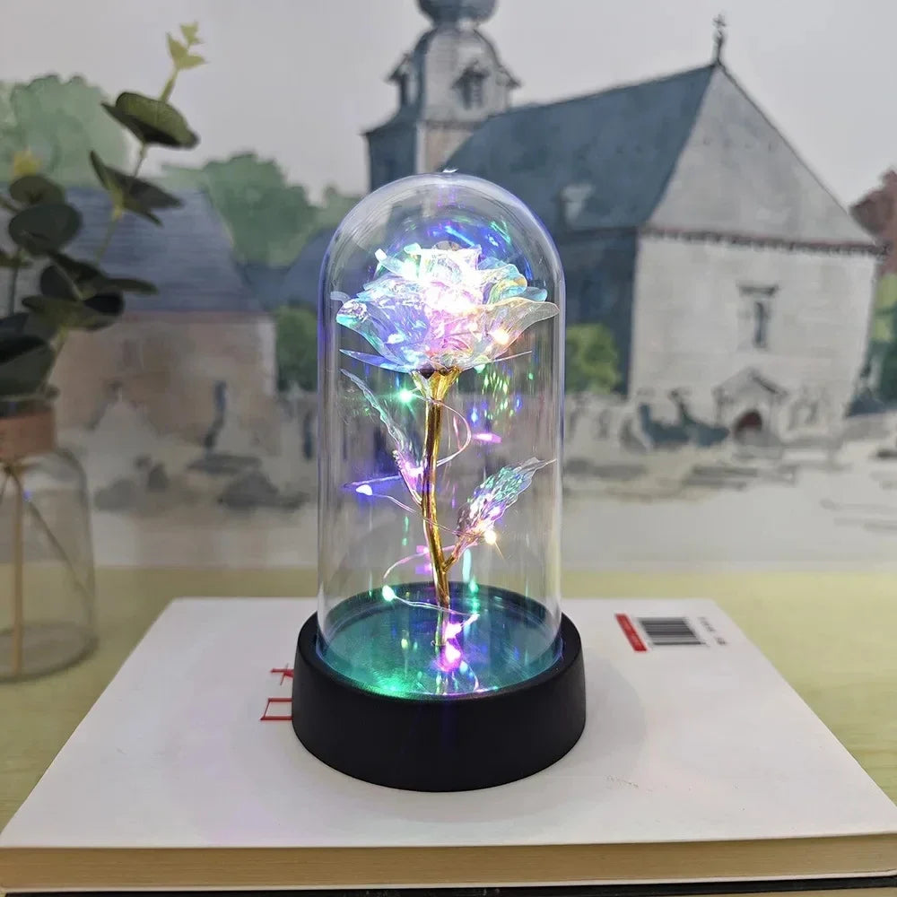 Lumirose LED Roos – Kunstmatige Rozenbloem met Verlichting, Romantisch Cadeau voor Valentijn, Bruiloft & Decoratie