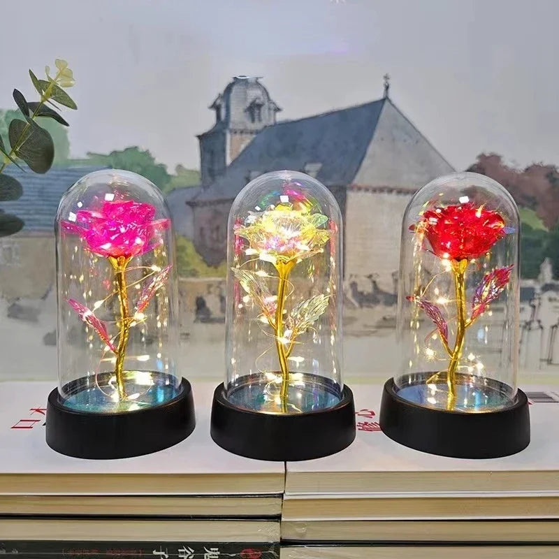Lumirose LED Roos – Kunstmatige Rozenbloem met Verlichting, Romantisch Cadeau voor Valentijn, Bruiloft & Decoratie