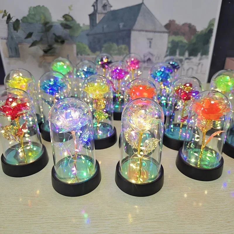 Lumirose LED Roos – Kunstmatige Rozenbloem met Verlichting, Romantisch Cadeau voor Valentijn, Bruiloft & Decoratie