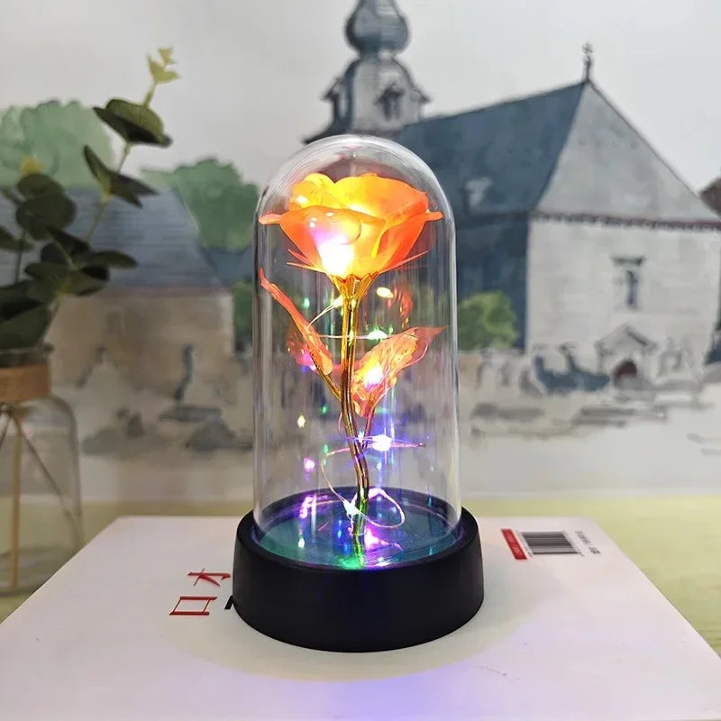 Lumirose LED Roos – Kunstmatige Rozenbloem met Verlichting, Romantisch Cadeau voor Valentijn, Bruiloft & Decoratie