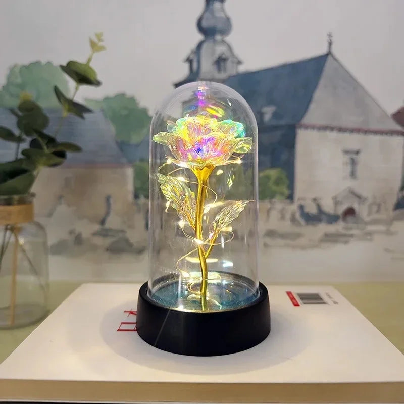 Lumirose LED Roos – Kunstmatige Rozenbloem met Verlichting, Romantisch Cadeau voor Valentijn, Bruiloft & Decoratie