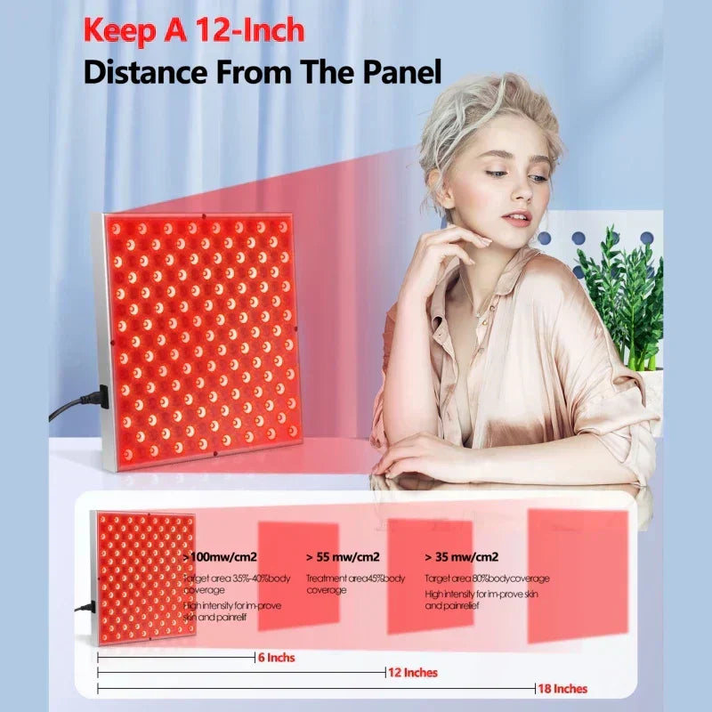 SolariX Lichttherapiepanel – 225 LED Rood & Infrarood voor Thuis