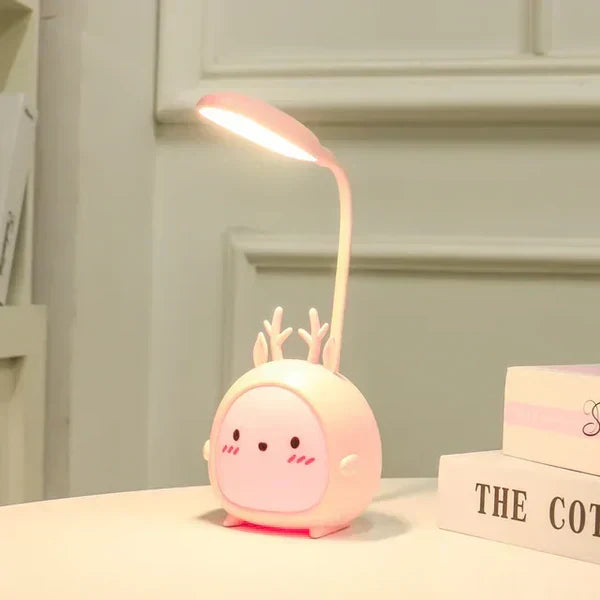 LumoPal Kinderleeslamp – Oogvriendelijke LED, USB-Oplaadbaar & Verstelbaar Cartoon Design