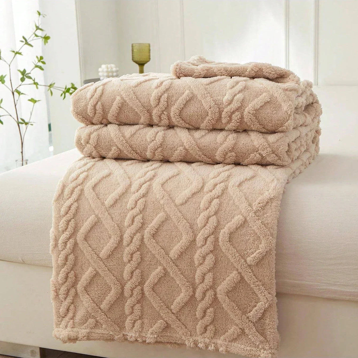 Coral Deken Lichtgewicht & Zacht | Plaid Voor Bank En Bed