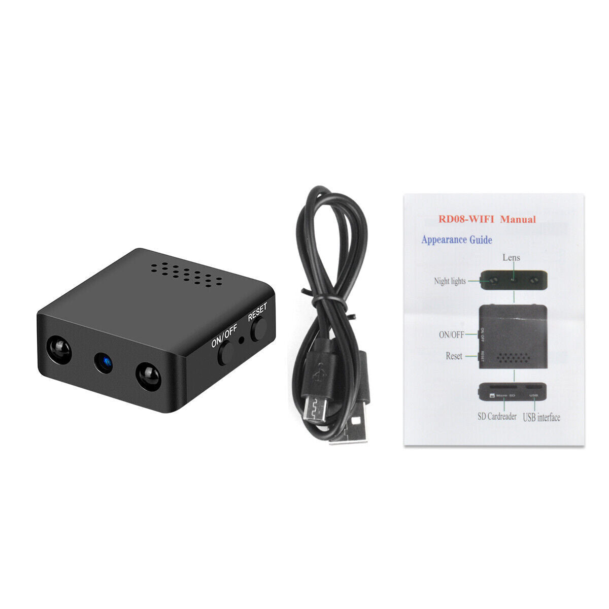 Micro HD camera – Compacte WiFi beveiligingscamera met nachtzicht & audio (Copy) VestraGear