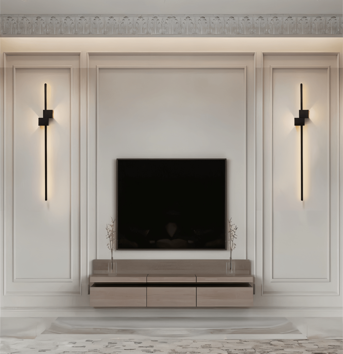 LED Wandlamp – Lineair Minimalistisch Design met Zachte Indirecte Verlichting