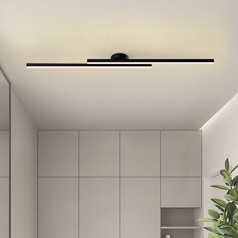 Norvion Plafondlamp – Langwerpige LED plafondlamp van aluminium met strak minimalistisch design