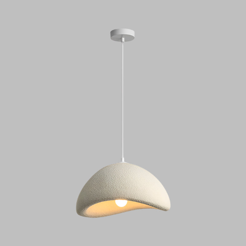 Zenara hanglamp – Japandi plafondlamp van matte hars met minimalistisch & organisch design