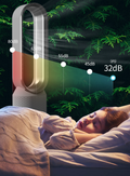 AirPure 3-in-1 Luftkühler mit Luftfilter, Oszillation & LED-Touch – Bladlos, leise & modern Devako.ch