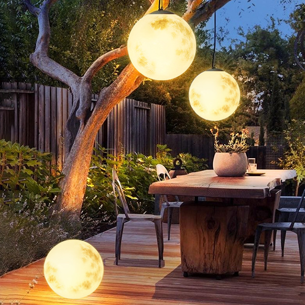 Lunaris – Tuinhanglamp Maanvorm LED – Weerbestendig Buitenlamp