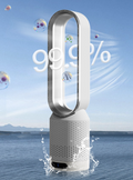 AirPure 3-in-1 Luftkühler mit Luftfilter, Oszillation & LED-Touch – Bladlos, leise & modern Devako.ch