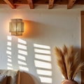 OCS - Rieten Boho Wandlamp 4