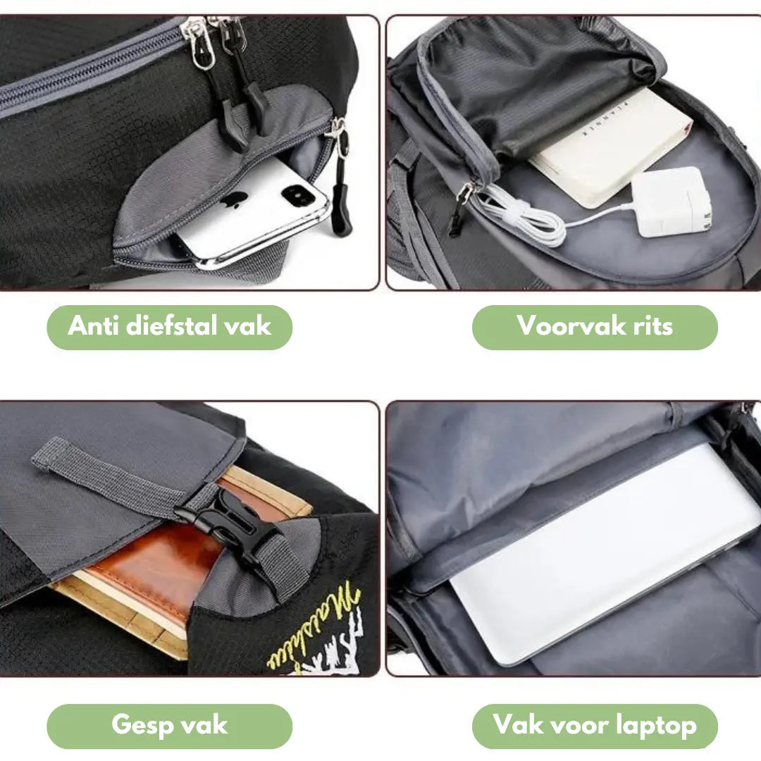 Outdoor Rugzak 40L – Waterdicht Ontwerp met Comfortabel Draagsysteem