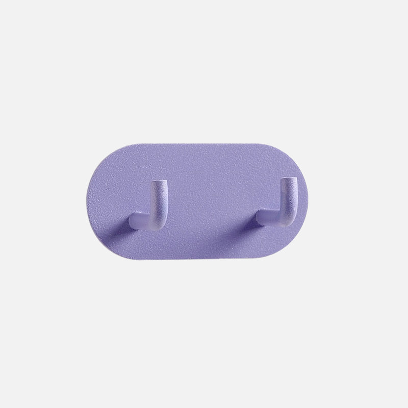 Zintra Wandhaak – Pastel Smeedijzer met 3M Plakstrip, Zonder Boren
