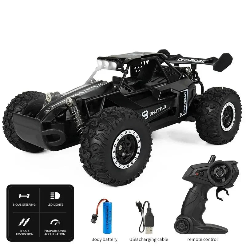 SpeedRacer X16 RC Auto – Snelheid tot 20 km/u met LED-Verlichting & 2WD Aandrijving
