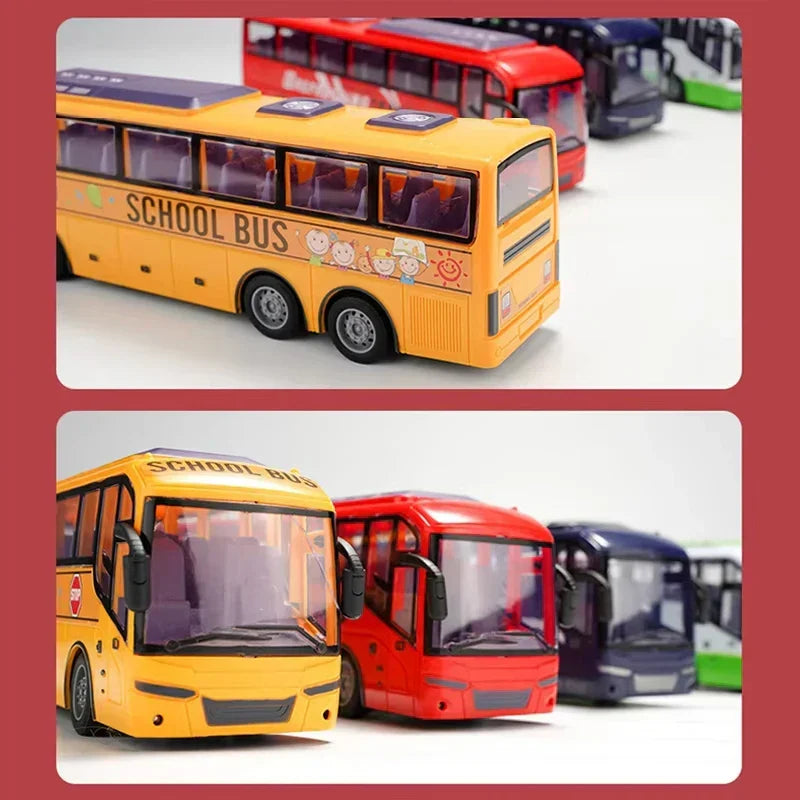 PlayDrive RC Bus – Stevige Constructie met Afstandsbediening & Levendige Kleuren