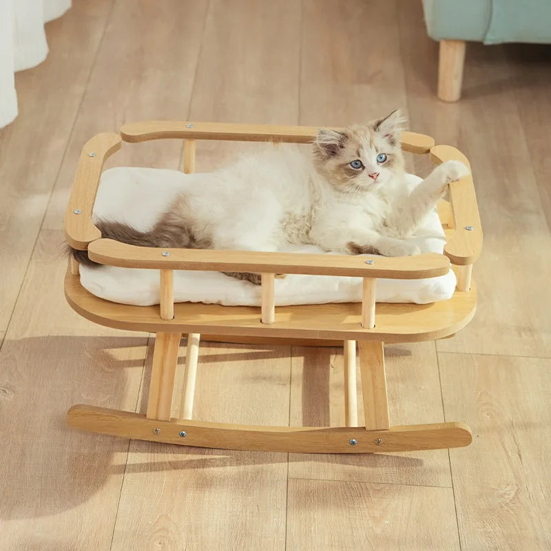 Furora – Houten Kattenhangmat Comfortabel & Duurzaam – Alle Seizoenen