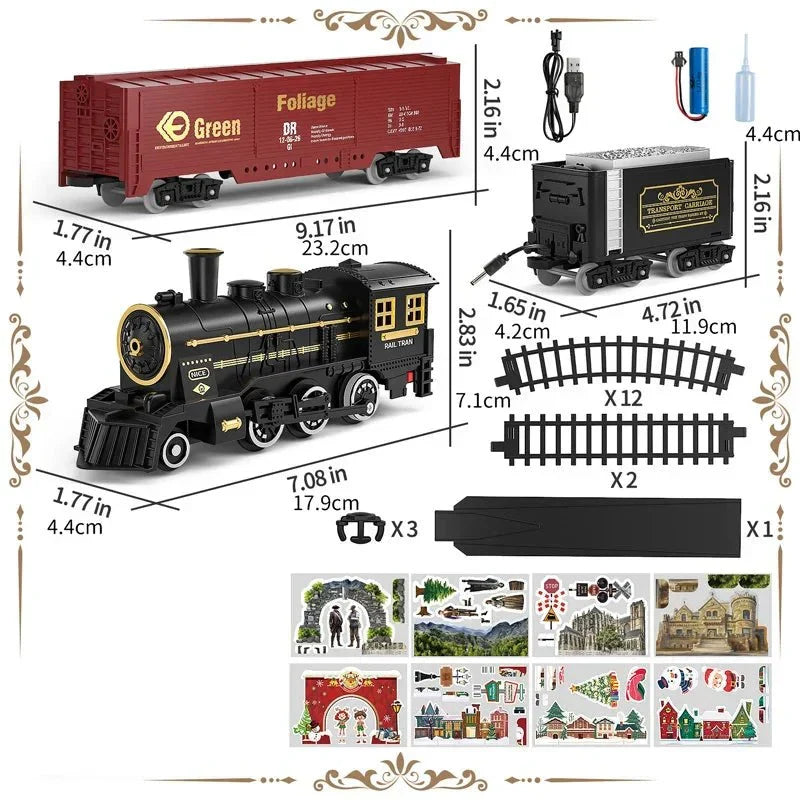 ClassicTrack - Nostalgische Treinset met Realistische Effecten Vestragear